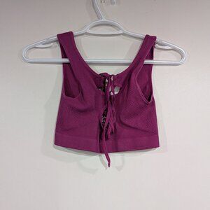 Urban Outfitters Out from Under Lace Up Bralette Tank Purple Size XS/Small